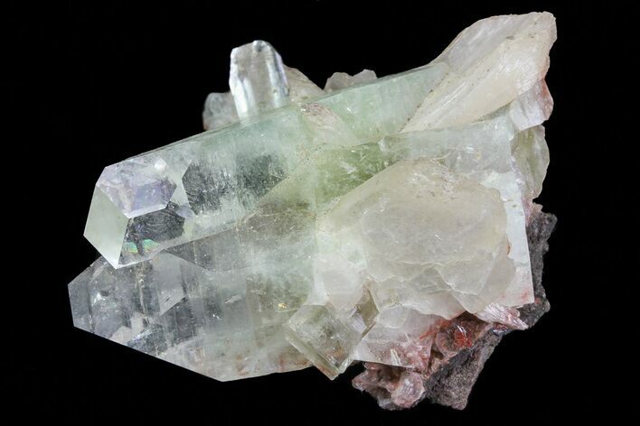 Zoned Apophyllite Crystals With Stilbite - India #72093
